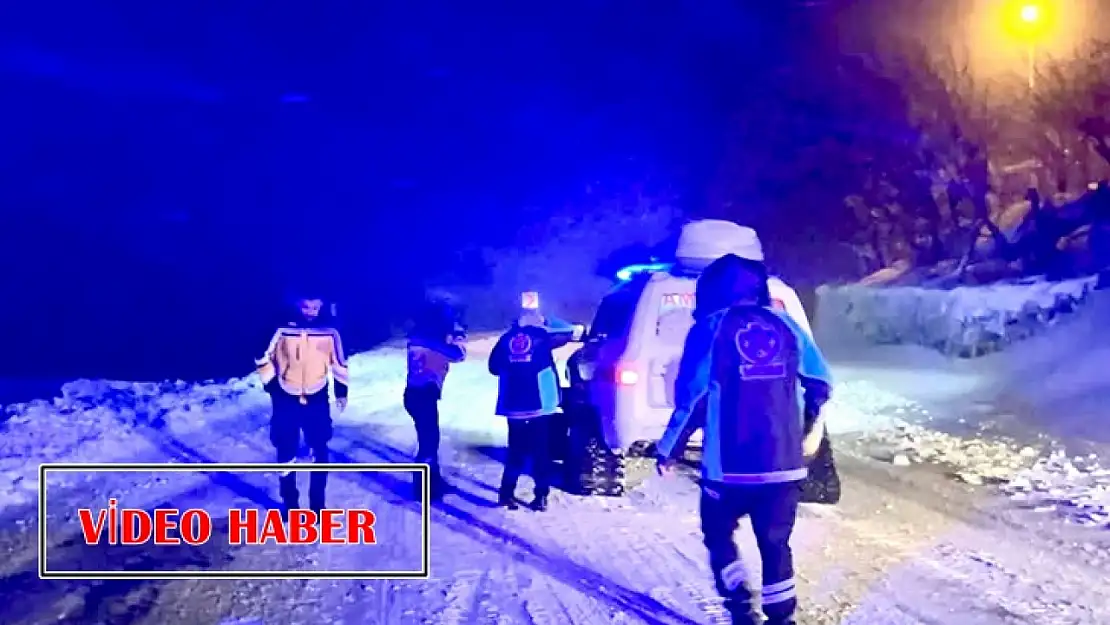 Kapanan Köy Yolunda Hayat Kurtaran Müdahale