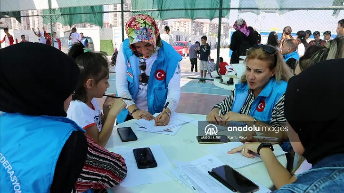 Konteyner kentte kalan çocuklar için oryantiring etkinliği düzenlendi