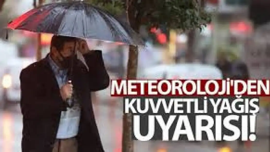 Kuvvetli Yağış Uyarısı