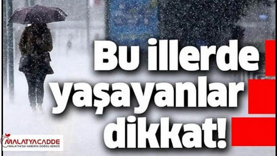 Kuvvetli Yağışlara Dikkat!