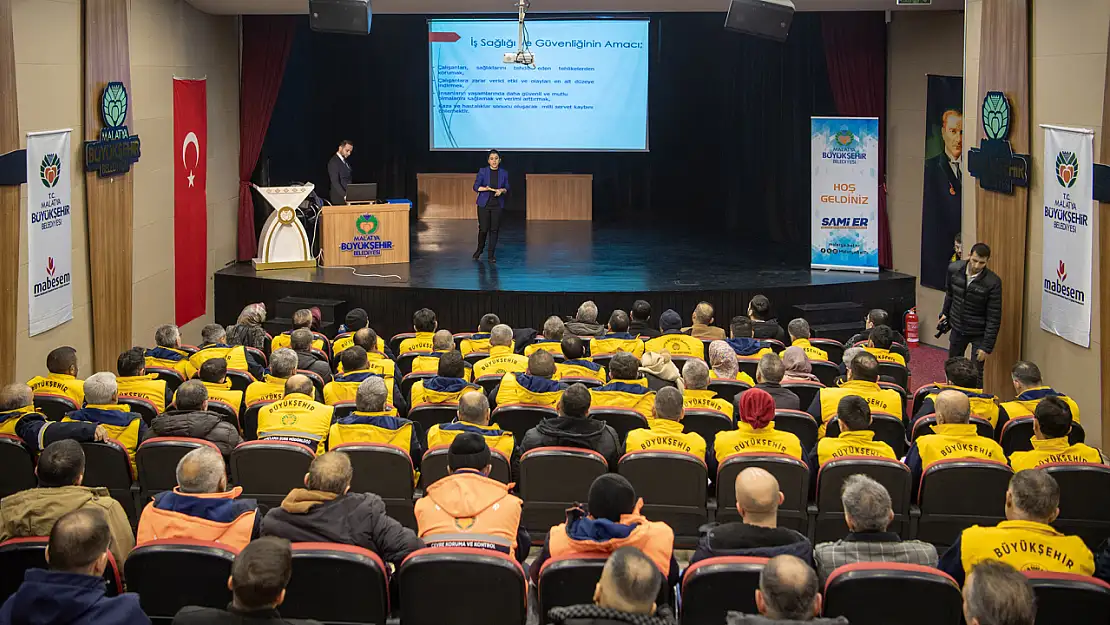 Malatya Büyükşehir Belediye Personellerine İş Sağlığı Ve Çevre Bilinci Eğitimi Verildi