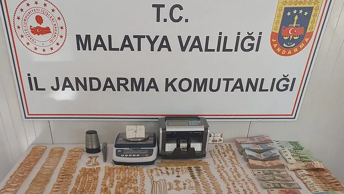 Malatya'da 2,8 kilo kaçak altın ele geçirildi