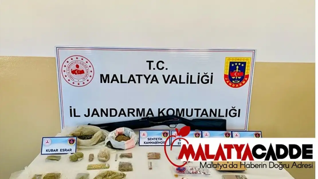 Malatya'da kaçakçılık ve uyuşturucu operasyonlarında 5 zanlı tutuklandı