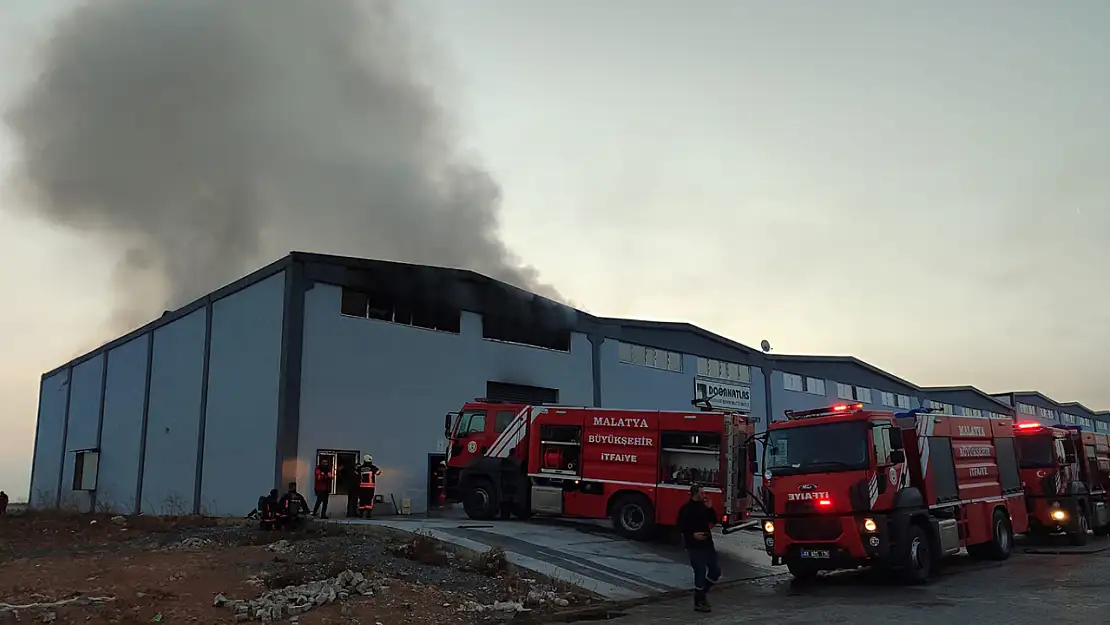 Malatya'da kağıt fabrikasında yangın