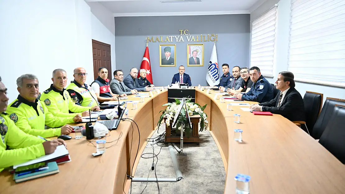 Malatya'da 'Sıfır Can Kaybı' Hedefi İçin Trafik Güvenliği Eylem Planı Toplantısı Düzenlendi