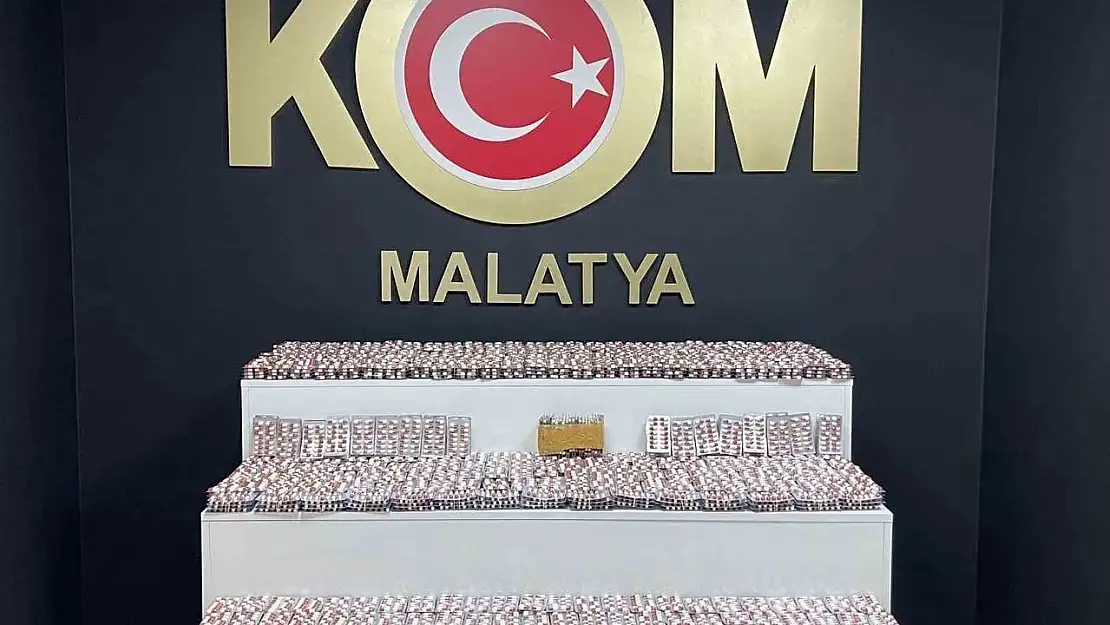 Malatya'da Uyuşturucu Operasyonu: 8.120 Adet Sentetik Ecza Ele Geçirildi