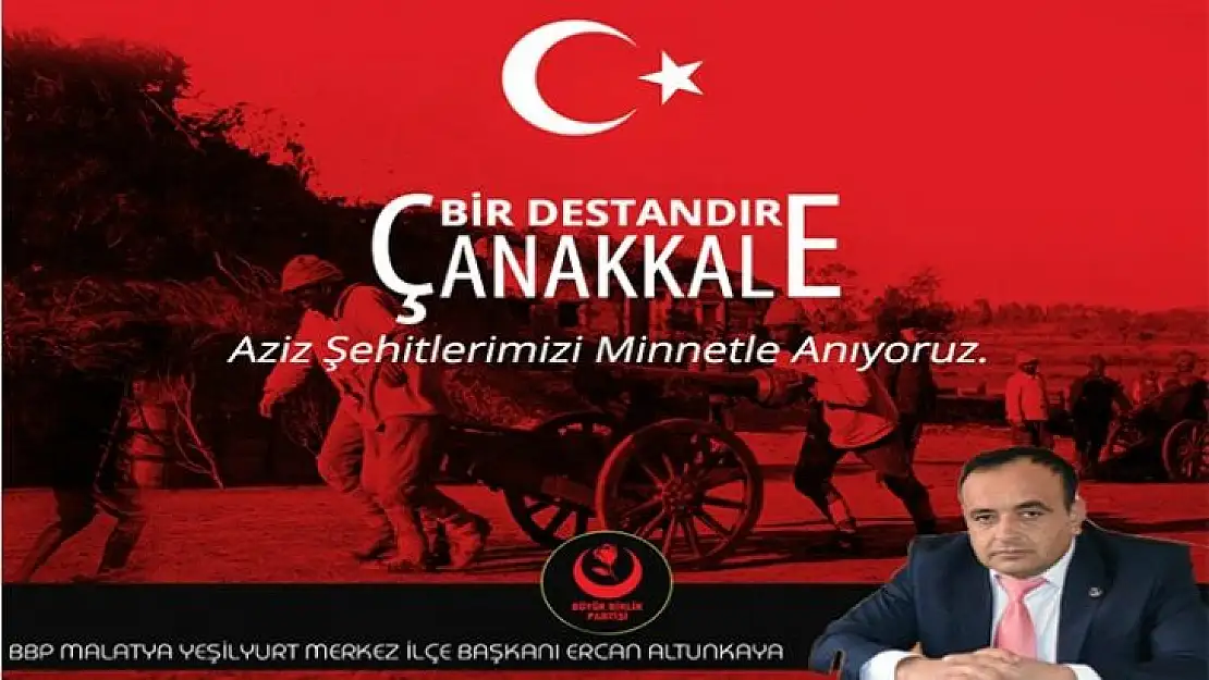 Başkan Altunkaya'nın Çanakkale Zaferi Mesajı