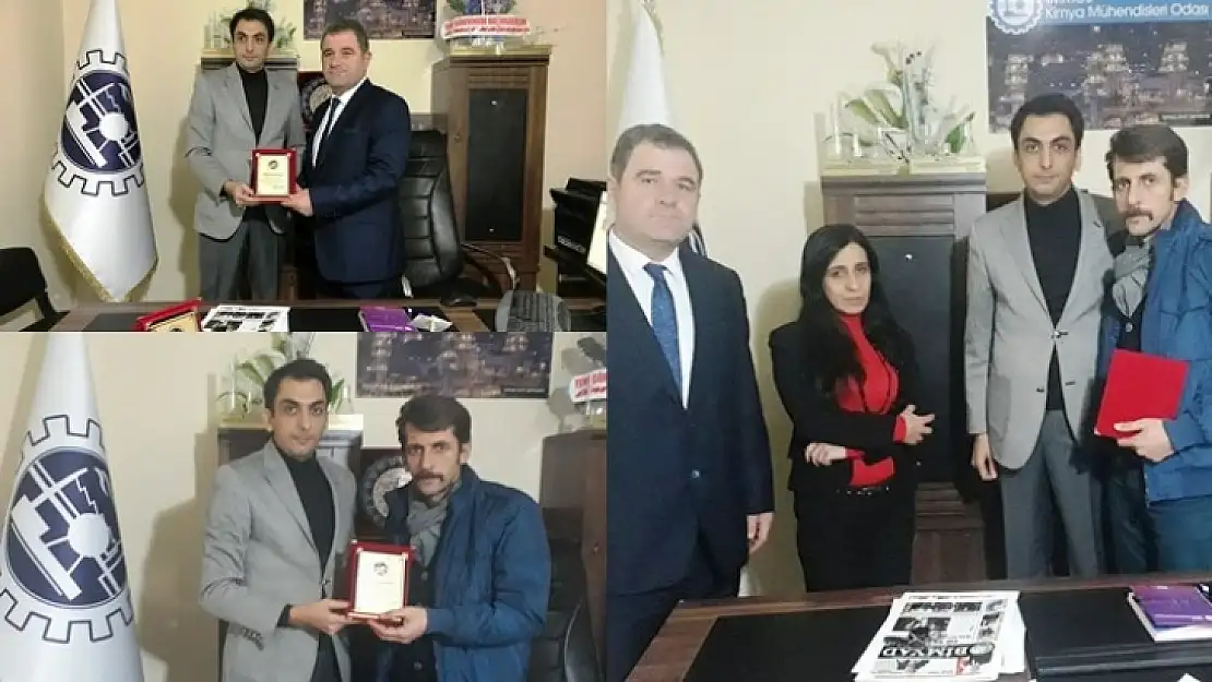 TMMOB Kimya Mühendisleri Odası Malatya Şubesi'nden BİMYAD'a Plaket