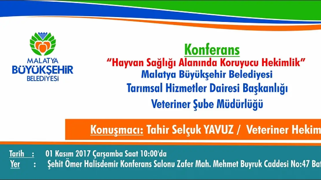 'Hayvan Sağlığı Alanında Koruyucu Hekimlik' Konferansı