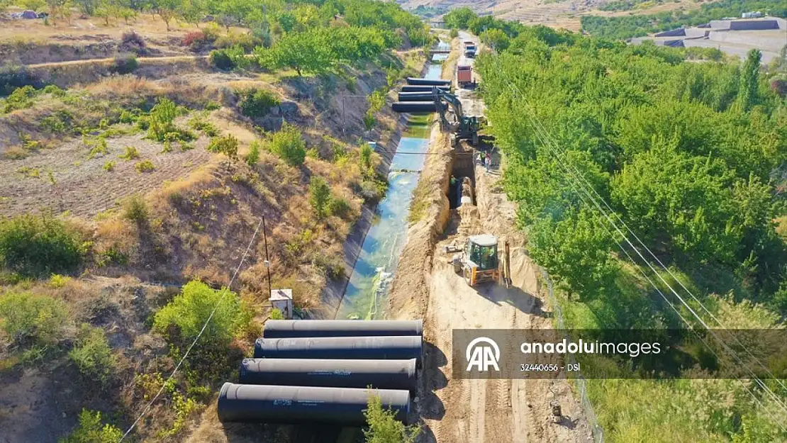 Malatya içme suyu isale hattında çalışmalar devam ediyor