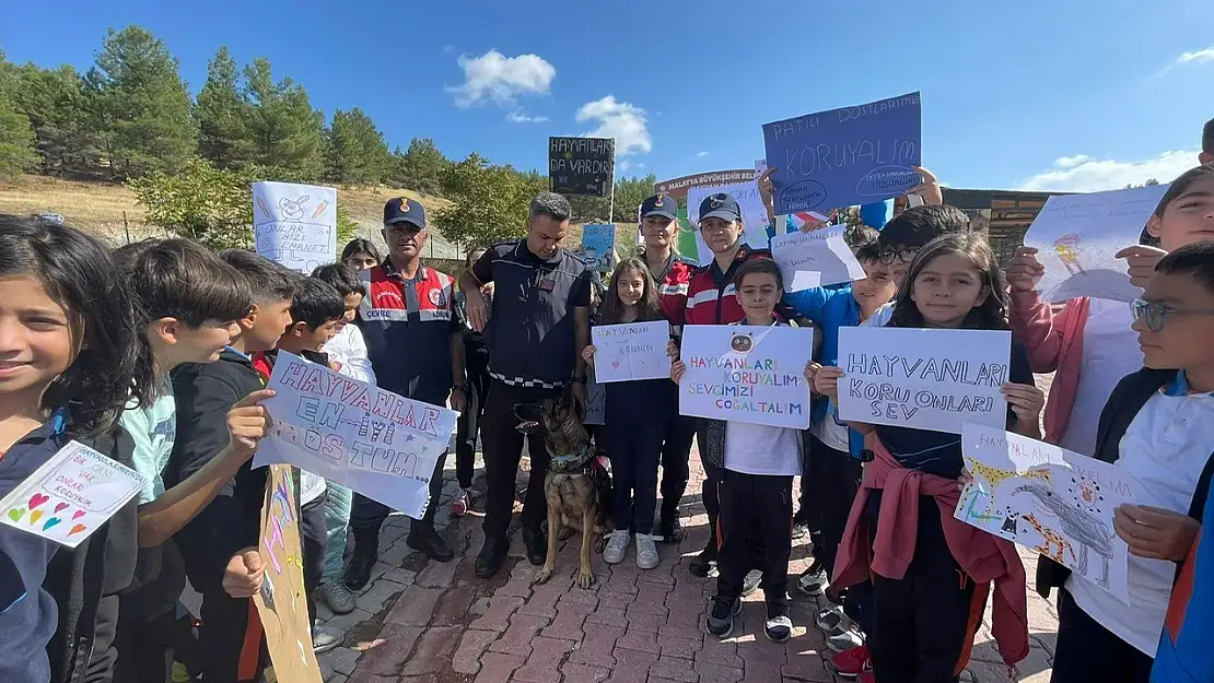 Malatya İl Jandarma Komutanlığı'ndan Dünya Hayvanları Koruma Günü Etkinliği