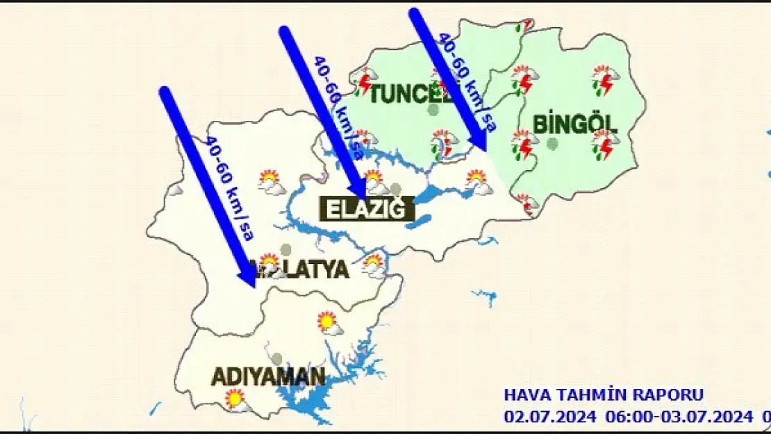 Malatya Parçalı Bulutlu