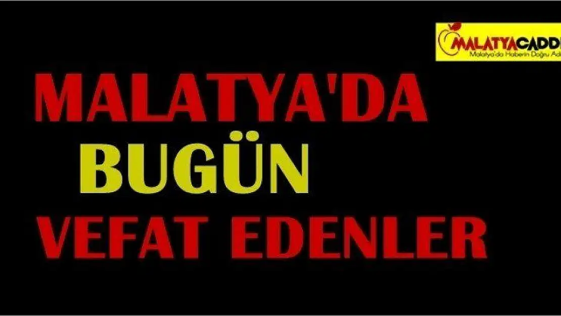 Malatya Uyarıları Gözardı Etmemeli: Vefat Sayısı 14