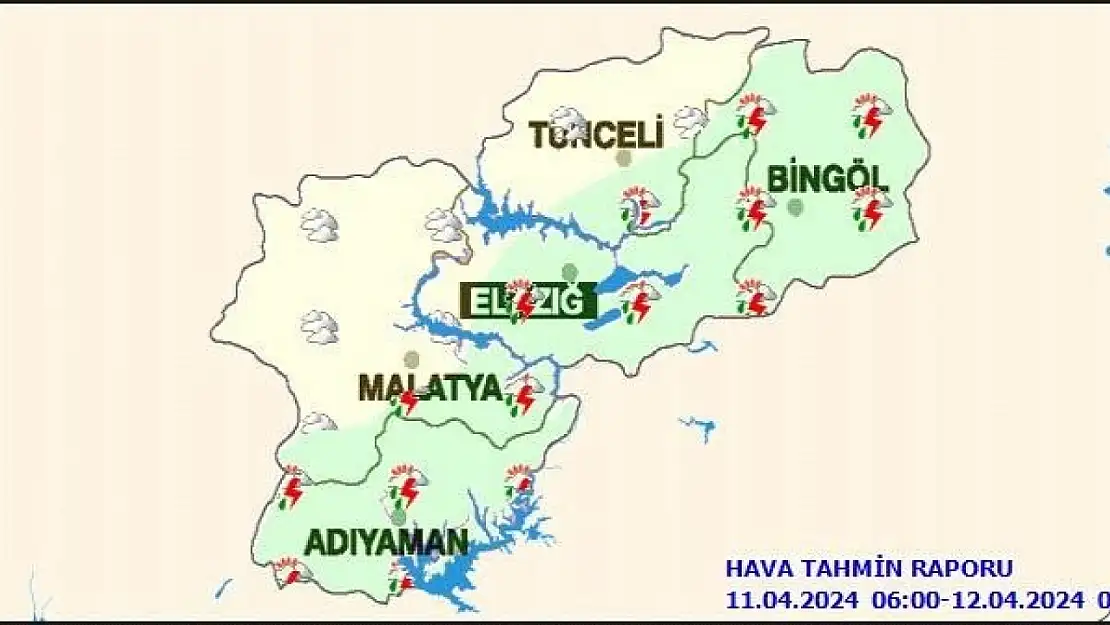 Meteoroloji Malatya'yı öğlenden sonra için uyardı