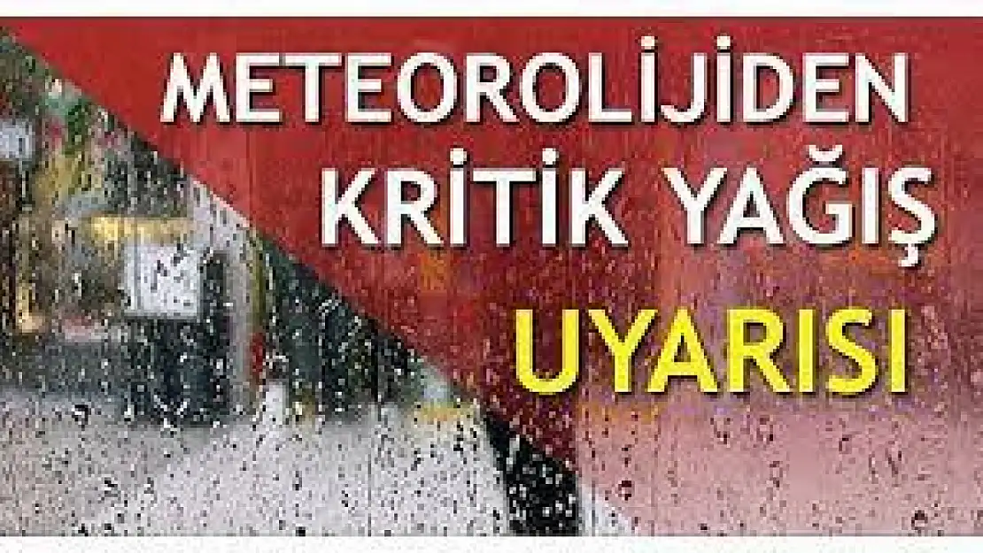 Meteoroloji Uyardı, Kuvvetli ve Sağanak Yağış Geliyor..!