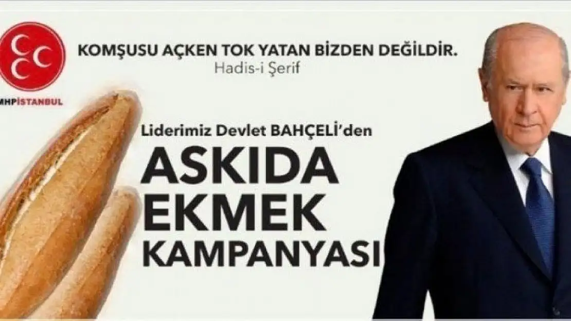 MHP'den Askıda Ekmek Kampanyası