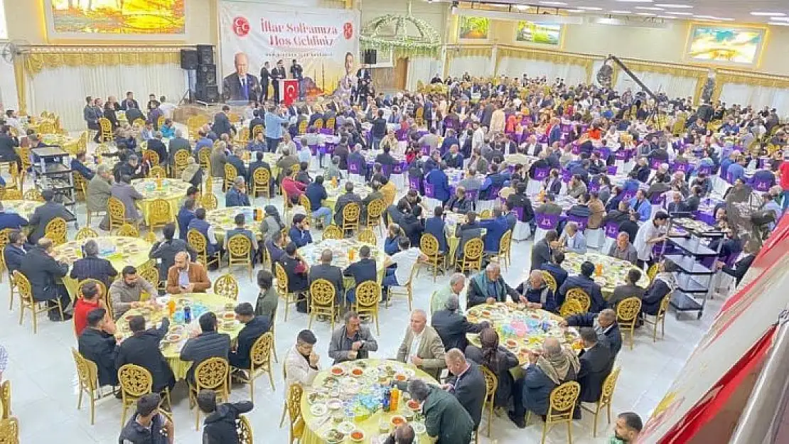 MHP Siverek İlçe Başkanlığından 2500 kişiye iftar proğramı