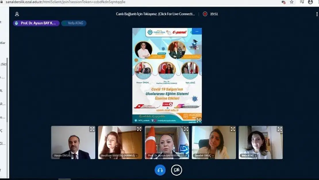 MTÜ'de 'Covid-19 Salgınının Uluslararası Eğitim Sistemi Üzerine Etkileri' konulu e-panel yapıldı