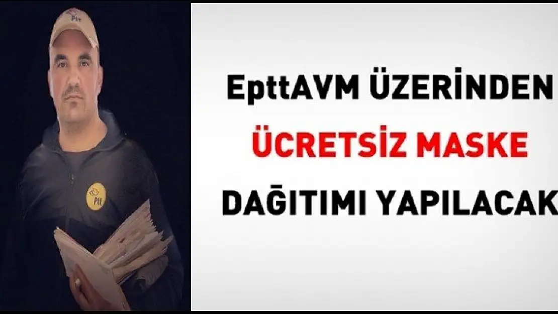 PTT ücretsiz dağıtacak: Her eve 5 maske