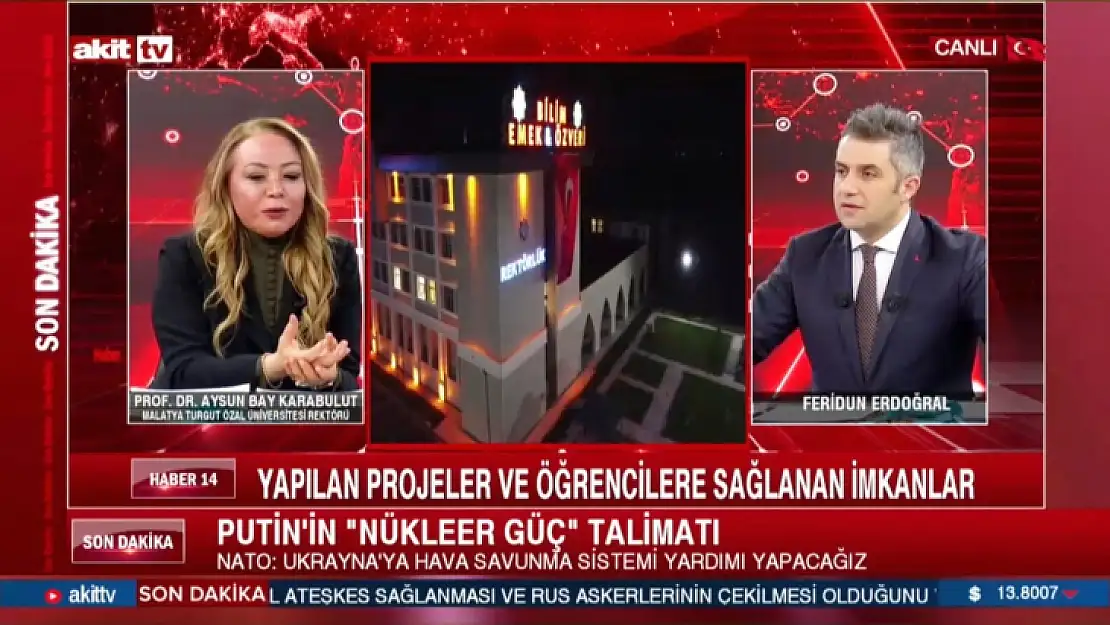 Rektör Karabulut, Haber Bülteni Programının Konuğu Oldu