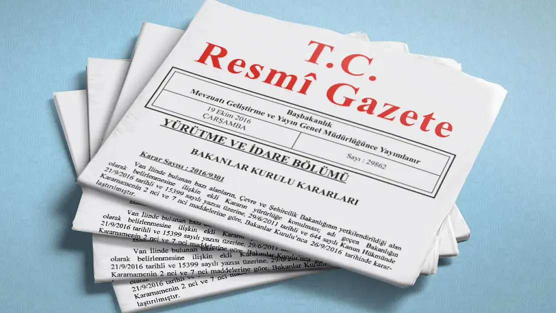 Resmi Gazete'de Bugün 25 Mayıs 2025