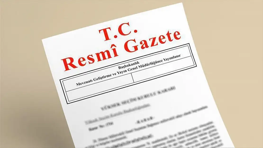 Resmi Gazete'de bugün