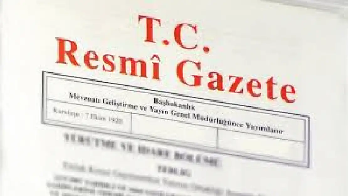 Resmi Gazete'de bugün