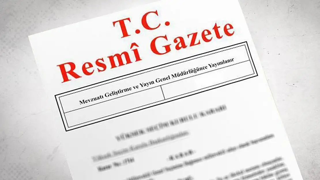 Resmi Gazete'de bugün