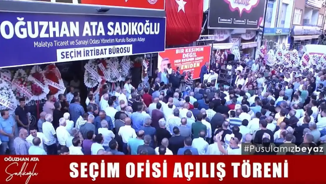 Sadıkoğlu'nun Seçim Ofisi Binlerce Kişinin Katılımıyla Açıldı