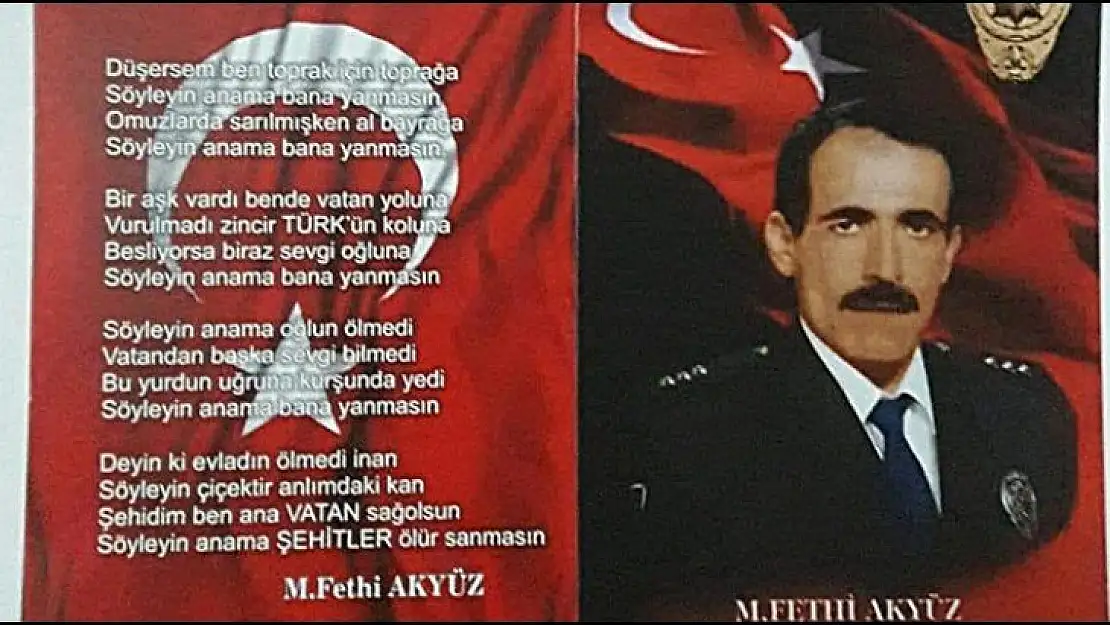 Şehit Fethi Akyüz'ün  İsmi İlçe Emniyet Amirliğine Verilecek.