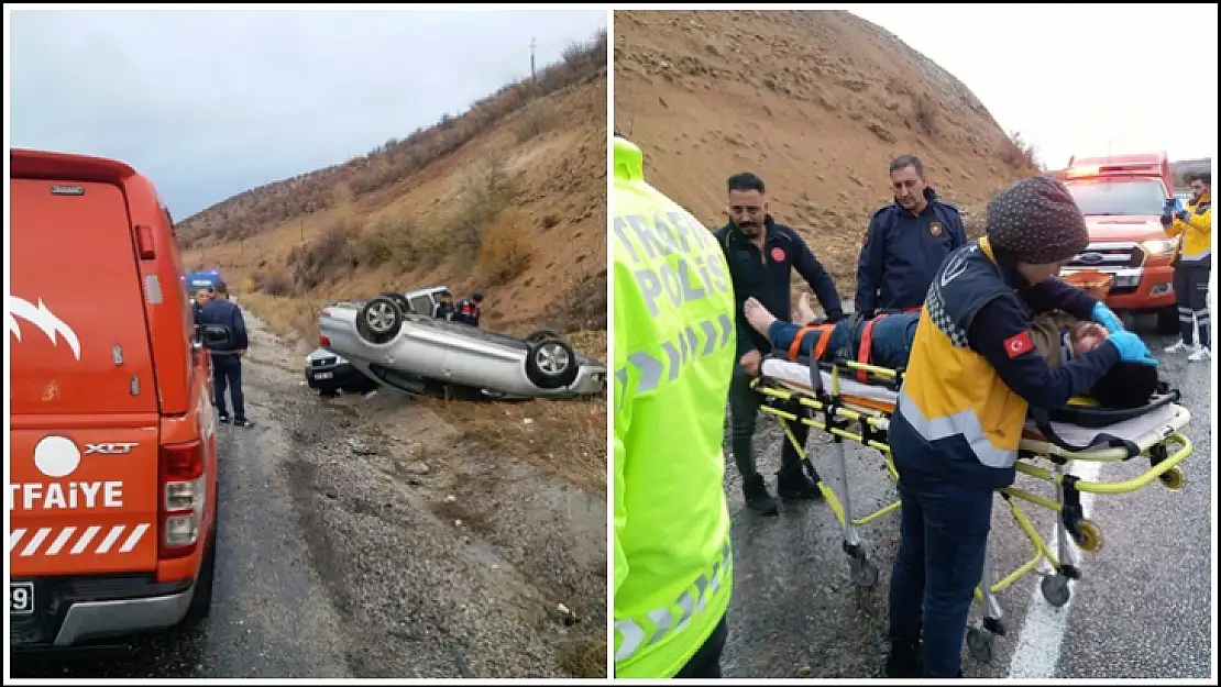 Suçatı mevkiinde trafik kazası iki yaralı