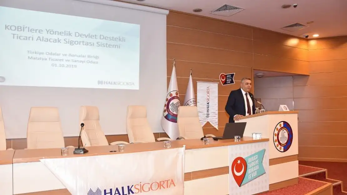 Ticaret ve Sanayi Odası'nda gerçekleştirilen Devlet Destekli Alacak Sigortası konulu toplantı