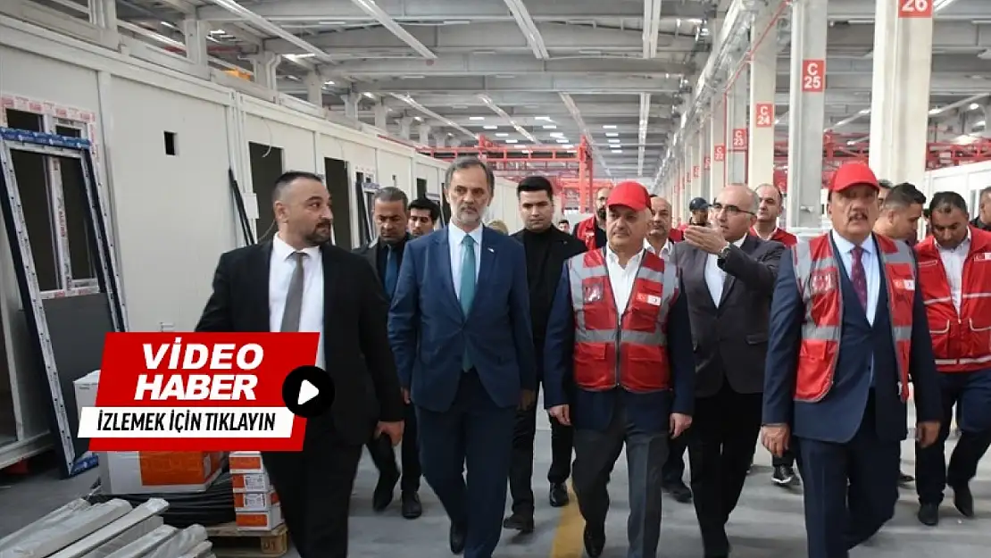 Türk Kızılay Genel Müdürü İbrahim Altan, Yapı Sistem Fabrikasını inceledi