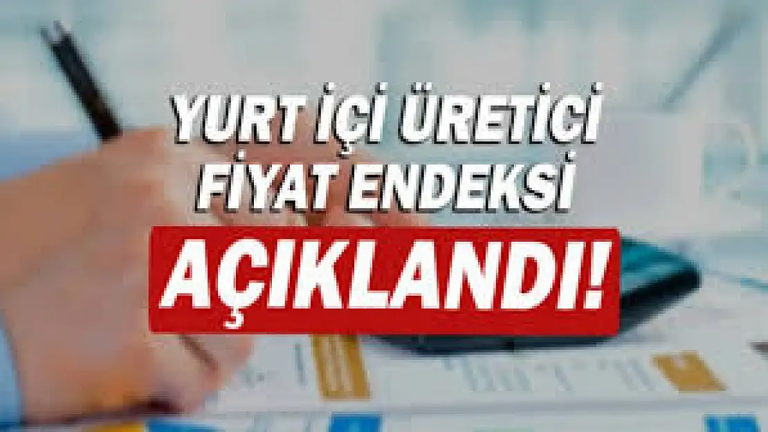 Ülkemizde Yurt İçi Üretici Fiyat Endeksi yıllık yüzde 39,39, aylık yüzde 1,94 arttı.