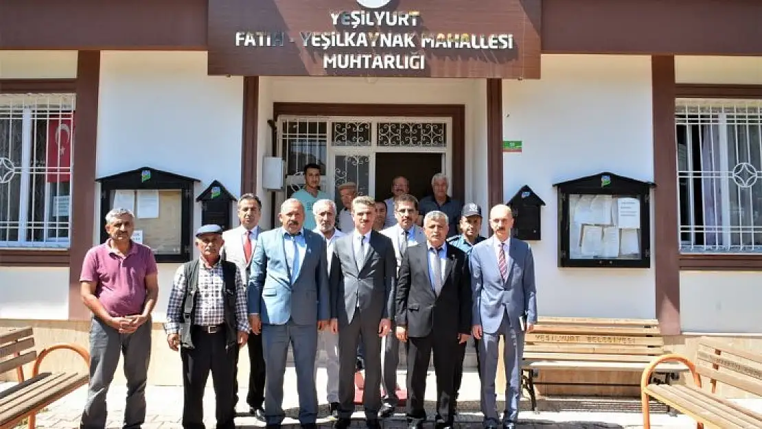 Vali Baruş, Merkez Fatih, Yeşilkaynak ve Seyran Mahalle Muhtarlarını Ziyaret Etti