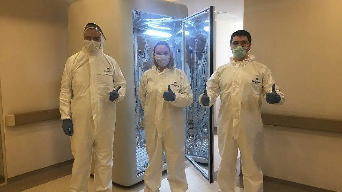 Virüsü 30 saniyede öldüren dezenfeksiyon kabini tasarladılar