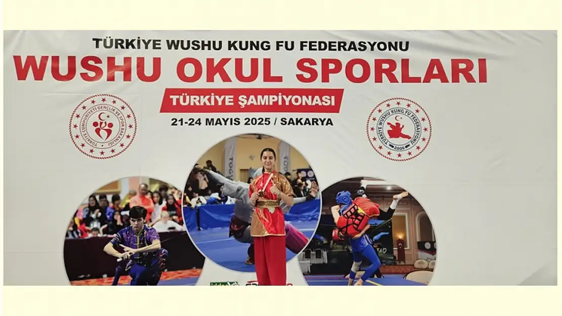 Wushu Kung Fu Türkiye Şampiyonası'nda Melike Gülşen Türkiye 3.'sü oldu.