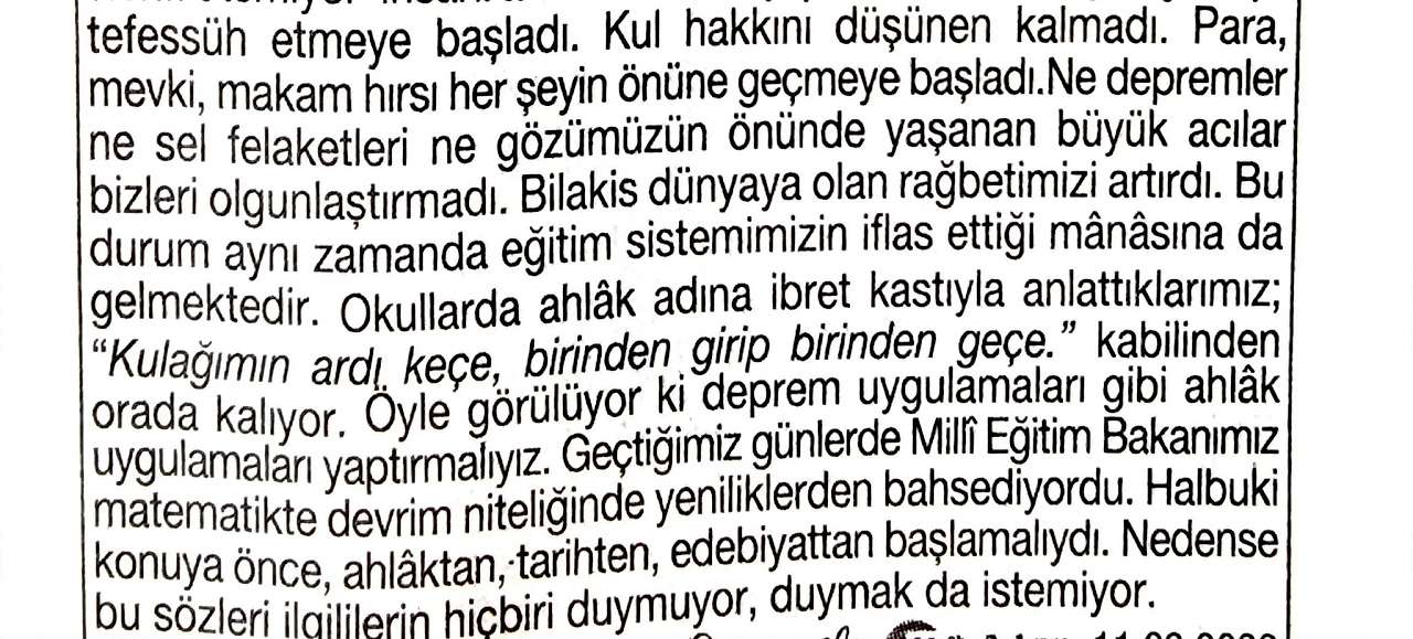 Depremi Fırsata Çevirenlere Yazıklar Olsun