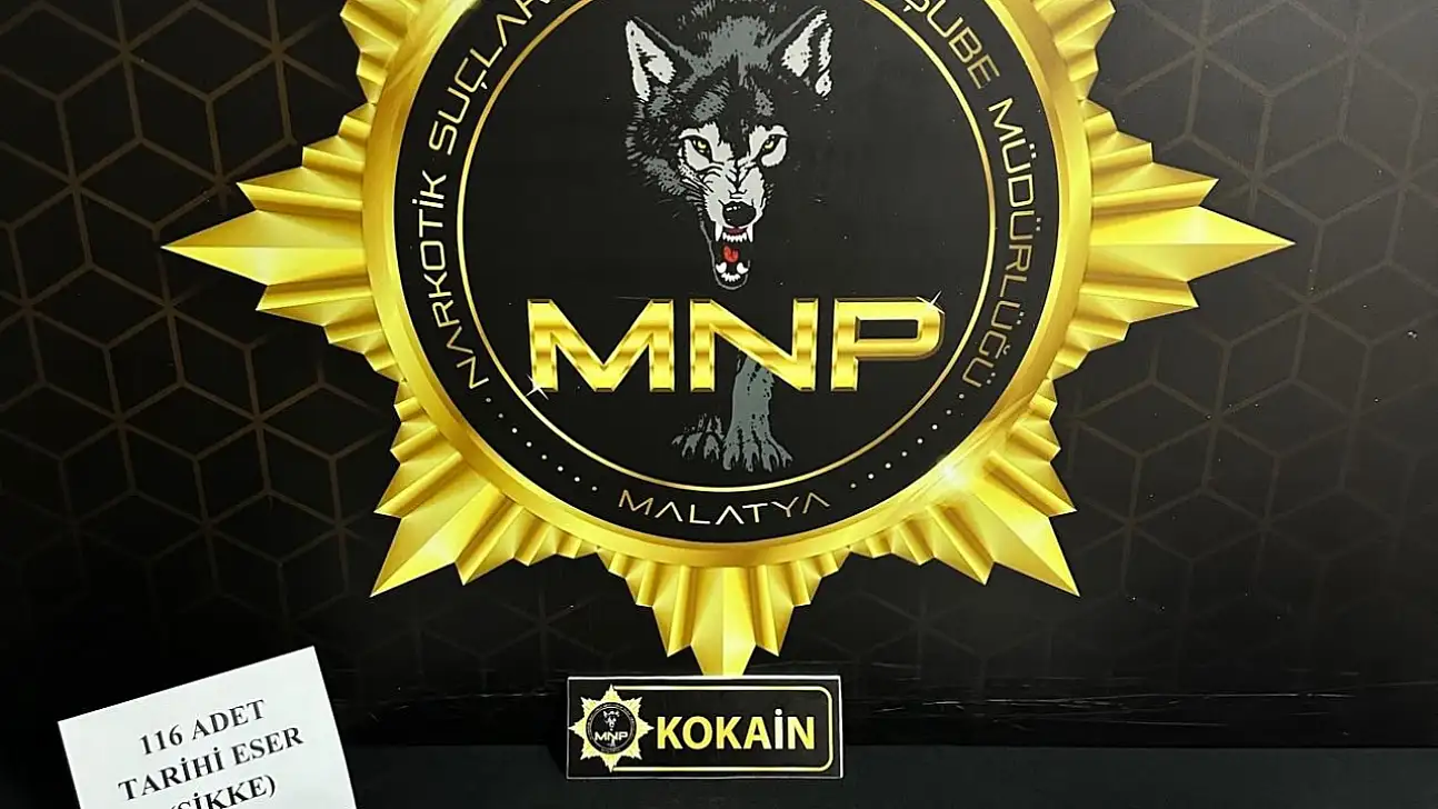Malatya'da Narkotik Operasyonu: 167 Gram Kokain ve 116 Sikke Ele Geçirildi