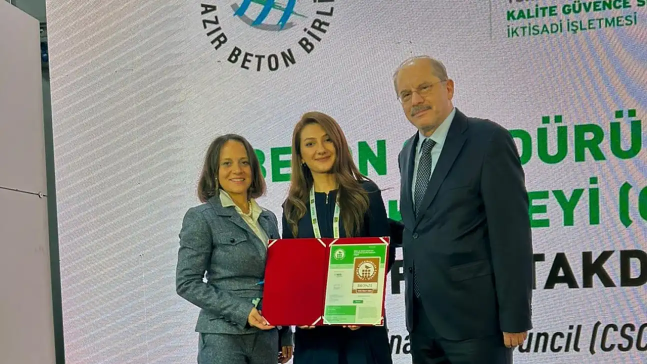 Seza Çimento'ya CSC'den 'Kaynakların Sorumlu Kullanımı' Belgesi