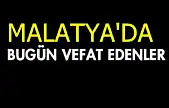 6 Haziran 2025 Malatya'da Bugün Vefat Edenler