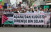 Adana Gazze için yürüdü: 'Gazze'ye kim el atacaksa o bu ümmetin lideri olacak'