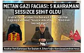 Anahtar Parti Battalgazi İlçe Başkanı Erhan Yağlıcı'dan Taziye Mesajı