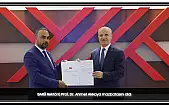 BARÜ Rektörü Prof. Dr. Ahmet Akkaya Mazbatasını Aldı