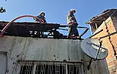 Ev yangınında maddi hasar oluştu