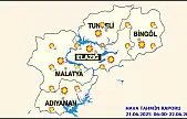 Malatya ve ilçelerinde  Bugün Hava Durumu