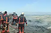 TOKİ şantiyesinde korkutan yangın