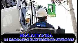 Malatya'da Bugün Geniş Kapsamlı Elektrik Kesintisi: İşte Etkilenecek Mahalleler
