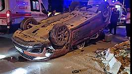Malatya'da Feci Kaza: Otomobil Ters Döndü, 2 Yaralı