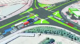 Malatya'da Köprülü Kavşak Çalışması: Trafik Tek Şeritten Kontrollü Sağlanıyor